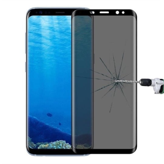 Skærmbeskyttelse med Sekretessefilter - Samsung Galaxy S8 med Bøjet Fuld  Skærm | Elgiganten
