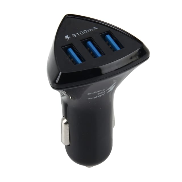 Intelligent Biloplader Quickcharger 3 USB Porte