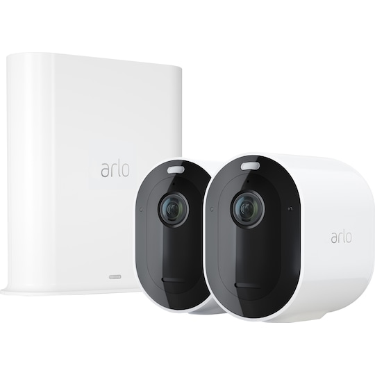 Arlo Pro 3 trådløst kamera 2K QHD sikkerhedssæt (2-pak) | Elgiganten