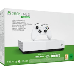 Xbox One S 1 TB All-Digital edition (hvid)