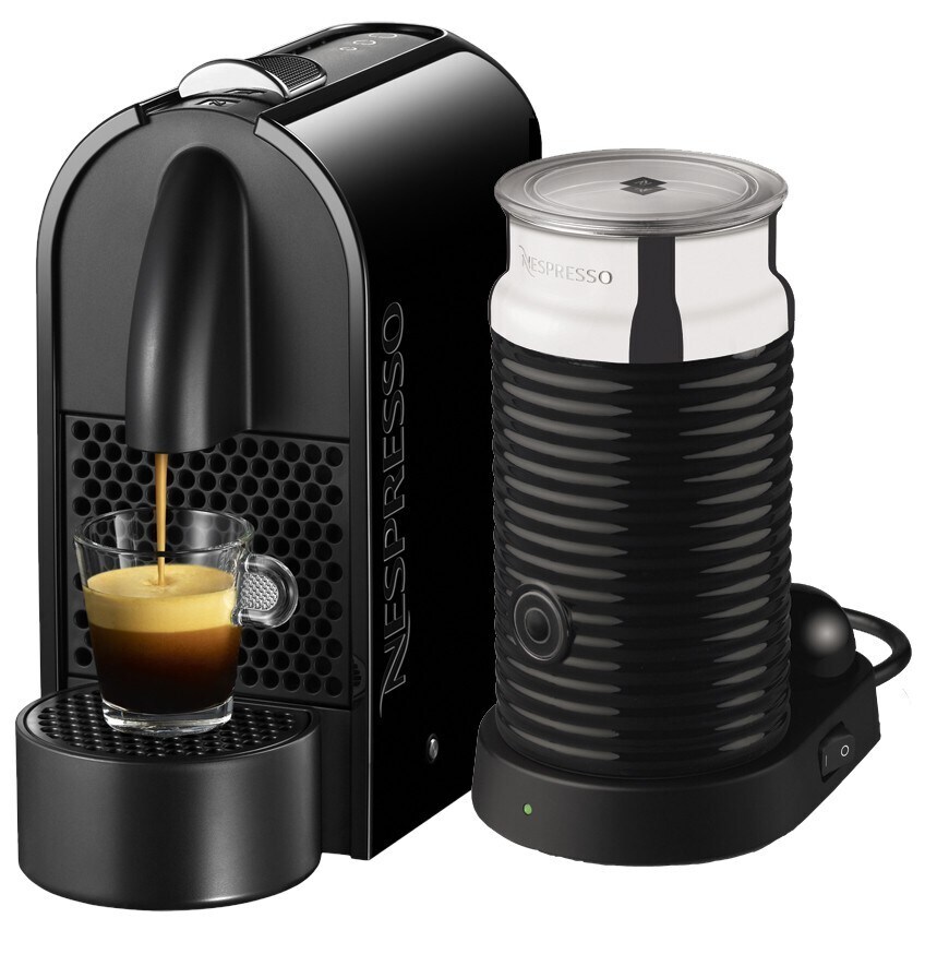 Nespresso U kapselmaskine D50 + Aeroccino mælkeskummer | Elgiganten