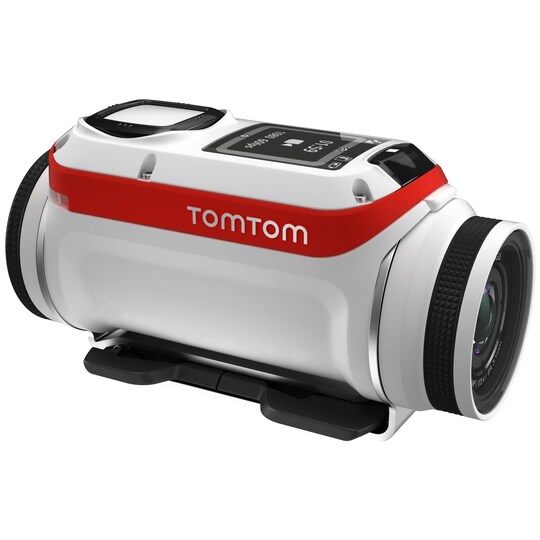 TomTom Bandit action-kamera - rød/hvid | Elgiganten