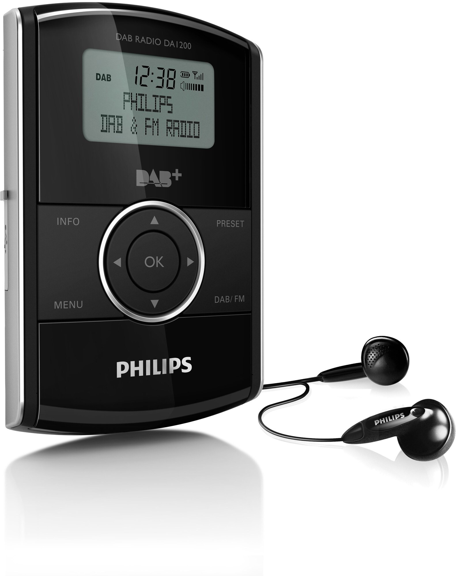 Philips digital lommeradio DAB+ DA1200 | Elgiganten