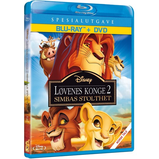 Løvernes konge 2 (sampak DVD+Blu-ray) | Elgiganten
