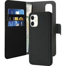 Puro 2-i-1 cover med pung til iPhone 11 (sort)