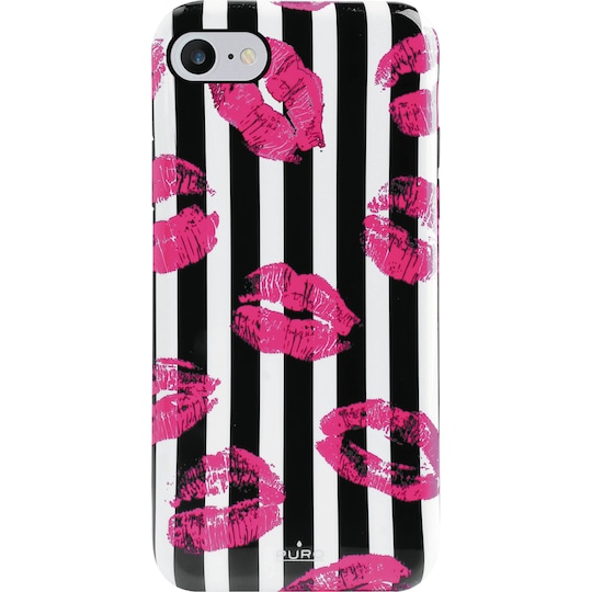 Puro cover til iPhone 6/7/8/SE Gen. 2 (Miami stripes kiss) | Elgiganten