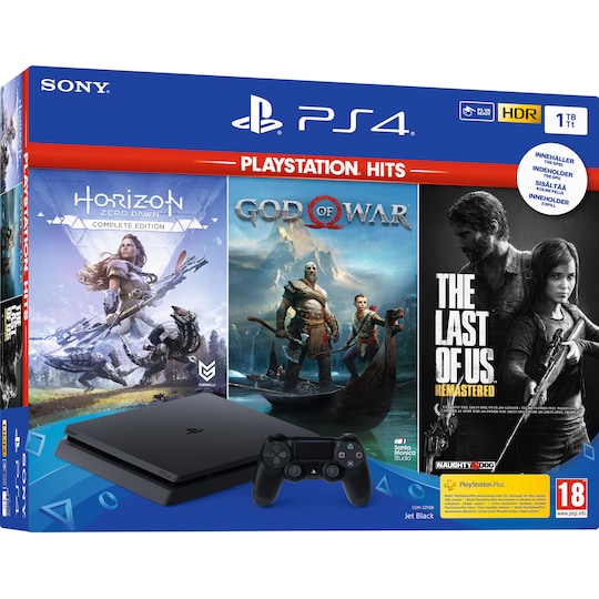 PlayStation 4 Slim 1 TB: Horizon Zero Dawn, The Last of Us, God of War |  Elgiganten