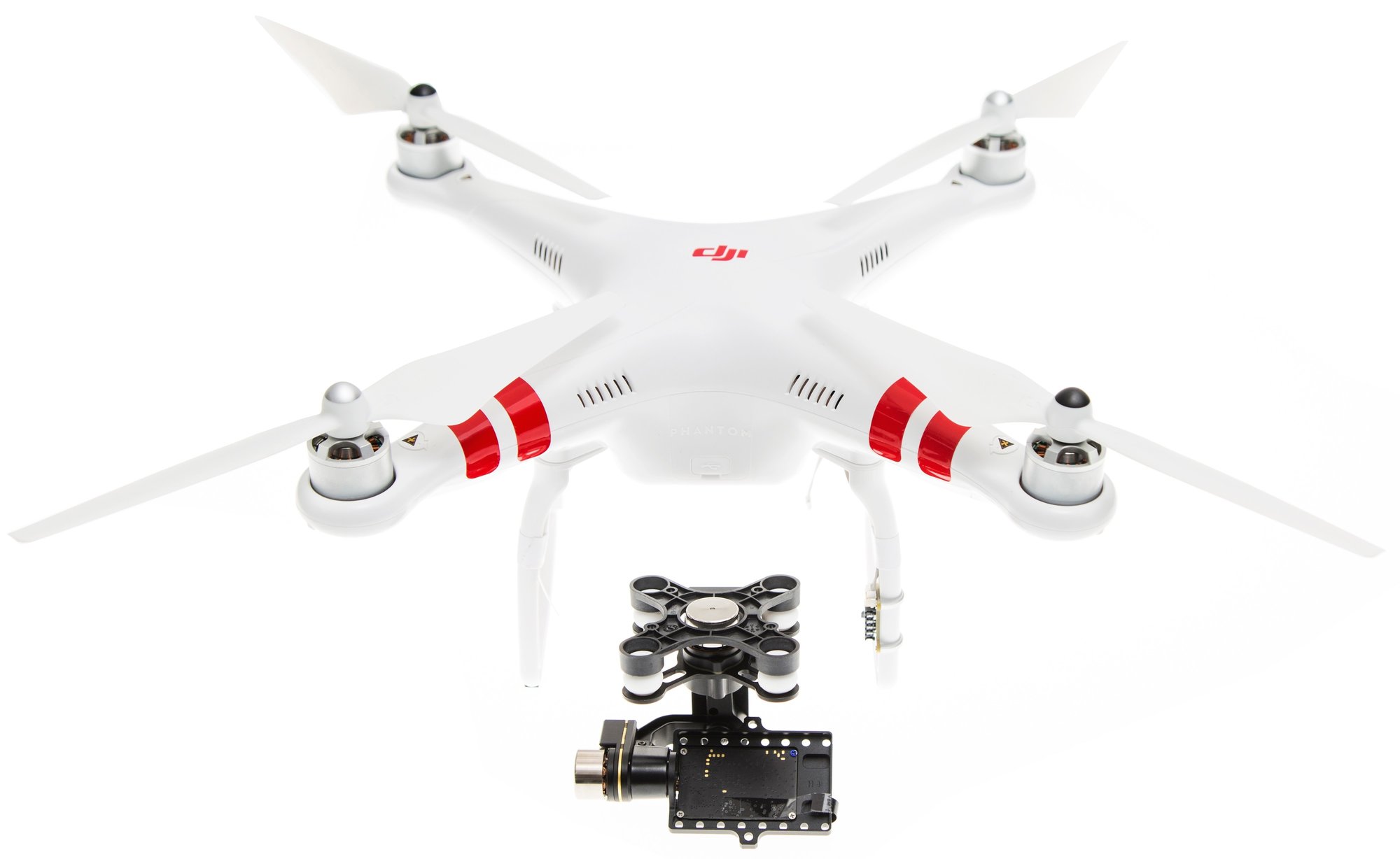 DJI Phantom 2 V.2 drone inkl. controller og H4-3D gimbal - Droner og  tilbehør - Elgiganten