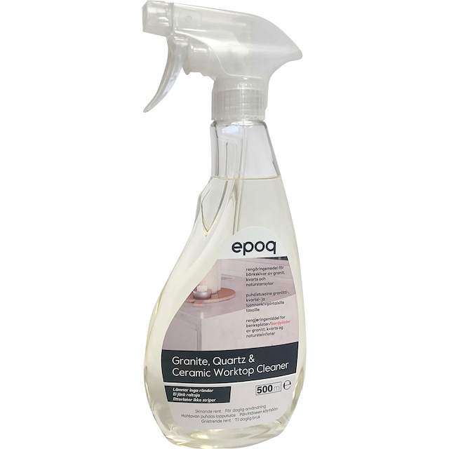 Epoq rengøringsmiddel til granit- og kvartsbordplade