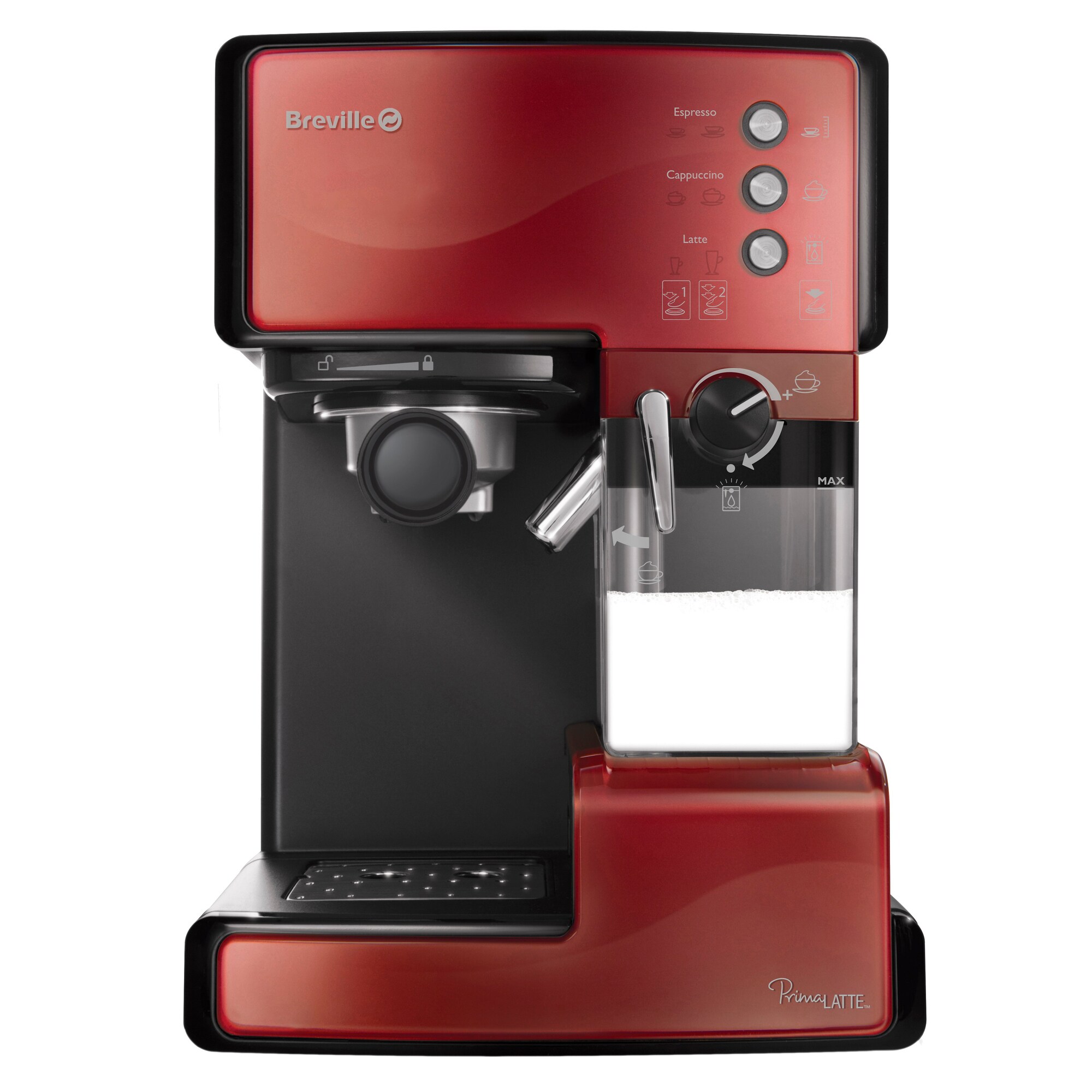 Breville Prima Latte kaffemaskine 203042 (rød) - Espressomaskine ...