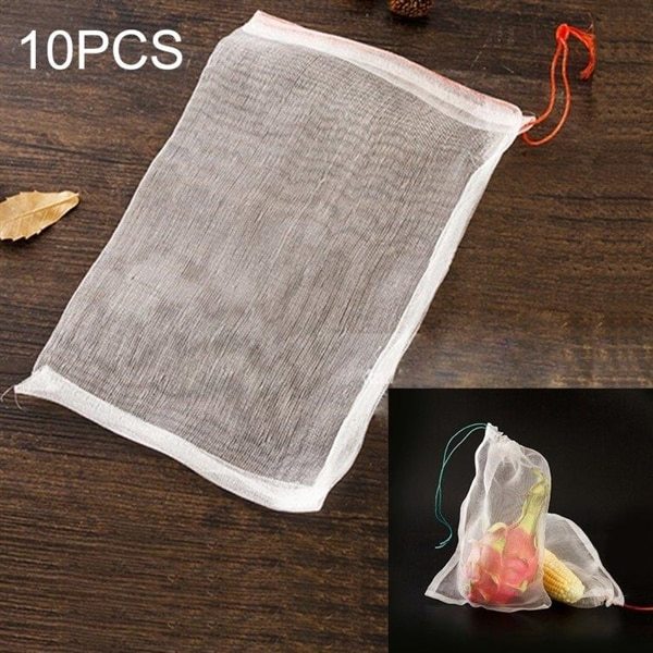 Stofposer / Finmasket Netpose til Frugt - Pakke med 10 stk. á 10 x 15 cm |  Elgiganten
