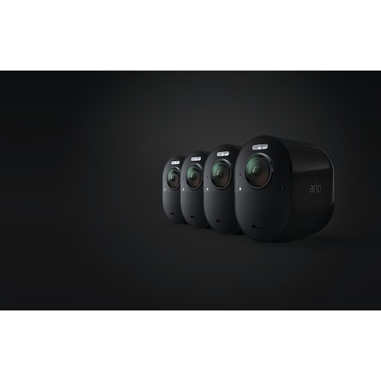 Arlo Ultra 4K trådløst overvågningskamera - sort (4-pak) | Elgiganten