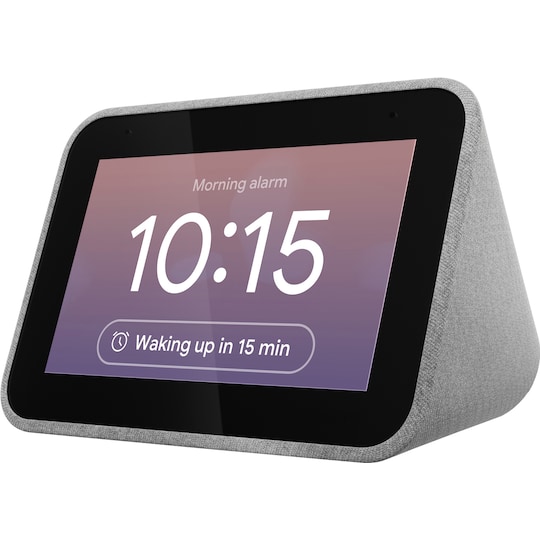 Lenovo Smart Clock med Google Assistant (grå) | Elgiganten