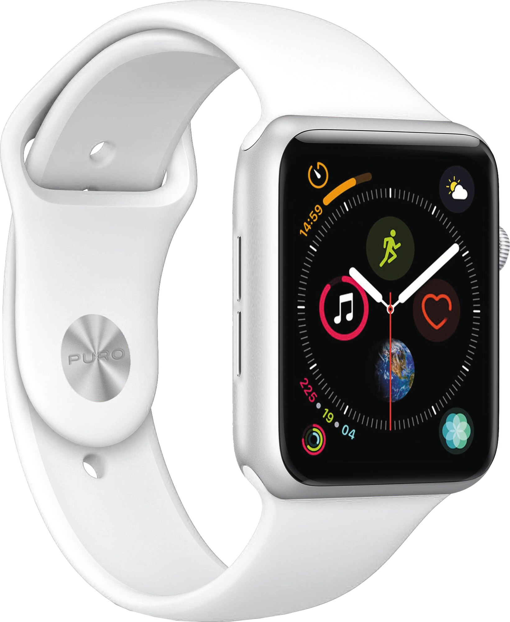 Puro Icon silikonesportsrem til Apple Watch 42-44 mm (hvid) - Tilbehør ure  og wearables - Elgiganten