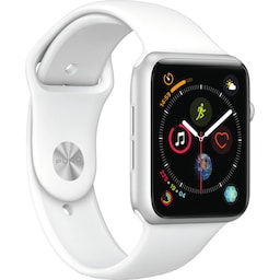 Puro Icon silikonesportsrem til Apple Watch 38/40/41 mm (hvid)