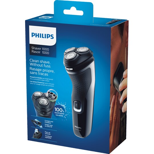 Philips Series 1000 elektrisk barbermaskine S133241 | Elgiganten