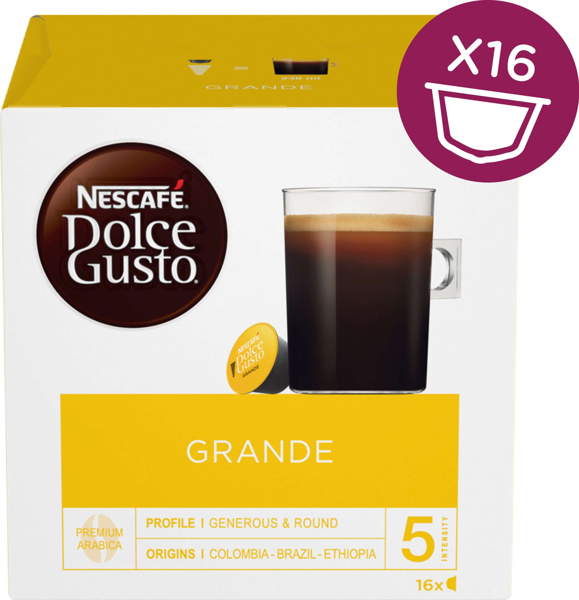 Nescafè Dolce Gusto kapsler - Grande - Tilbehør Kaffe - Elgiganten