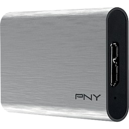 PNY Elite USB 3.0 bærbar SSD 480 GB (sølv)