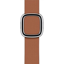 Apple 40 mm moderne læderrem med spænde S (saddle brown)