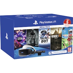 PlayStation VR Mega Pack 2: PS VR headset med kamera og 5 VR-spil