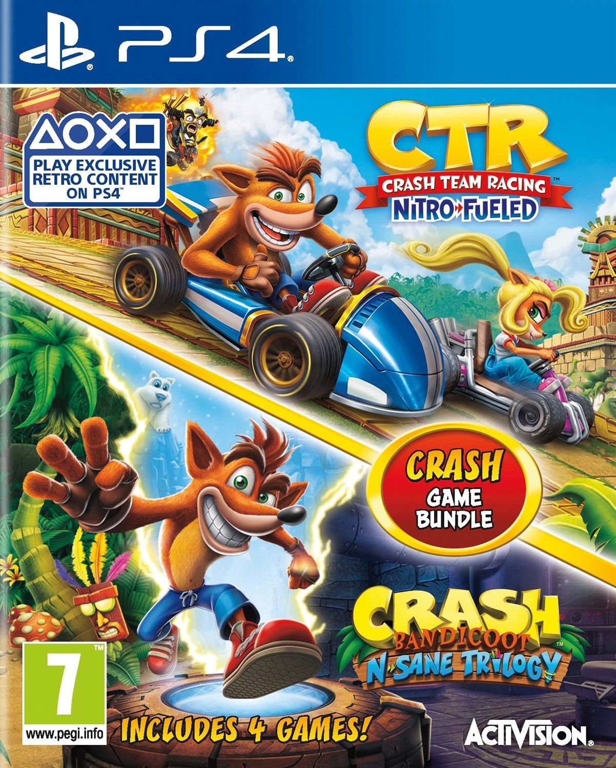 Crash Team Racing: Nitro-Fueled & Crash Bandicoot N.Sane Trilogy - PS4 |  Elgiganten