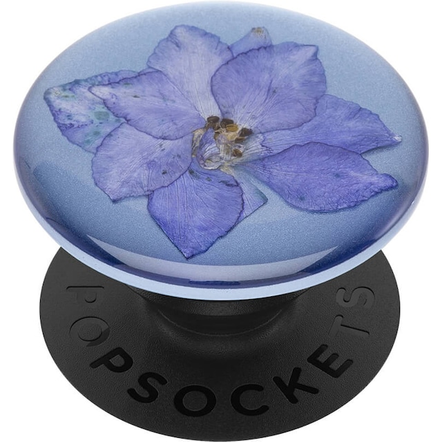 Popsockets greb til mobilenhed (Pressed Flower Larkspur)