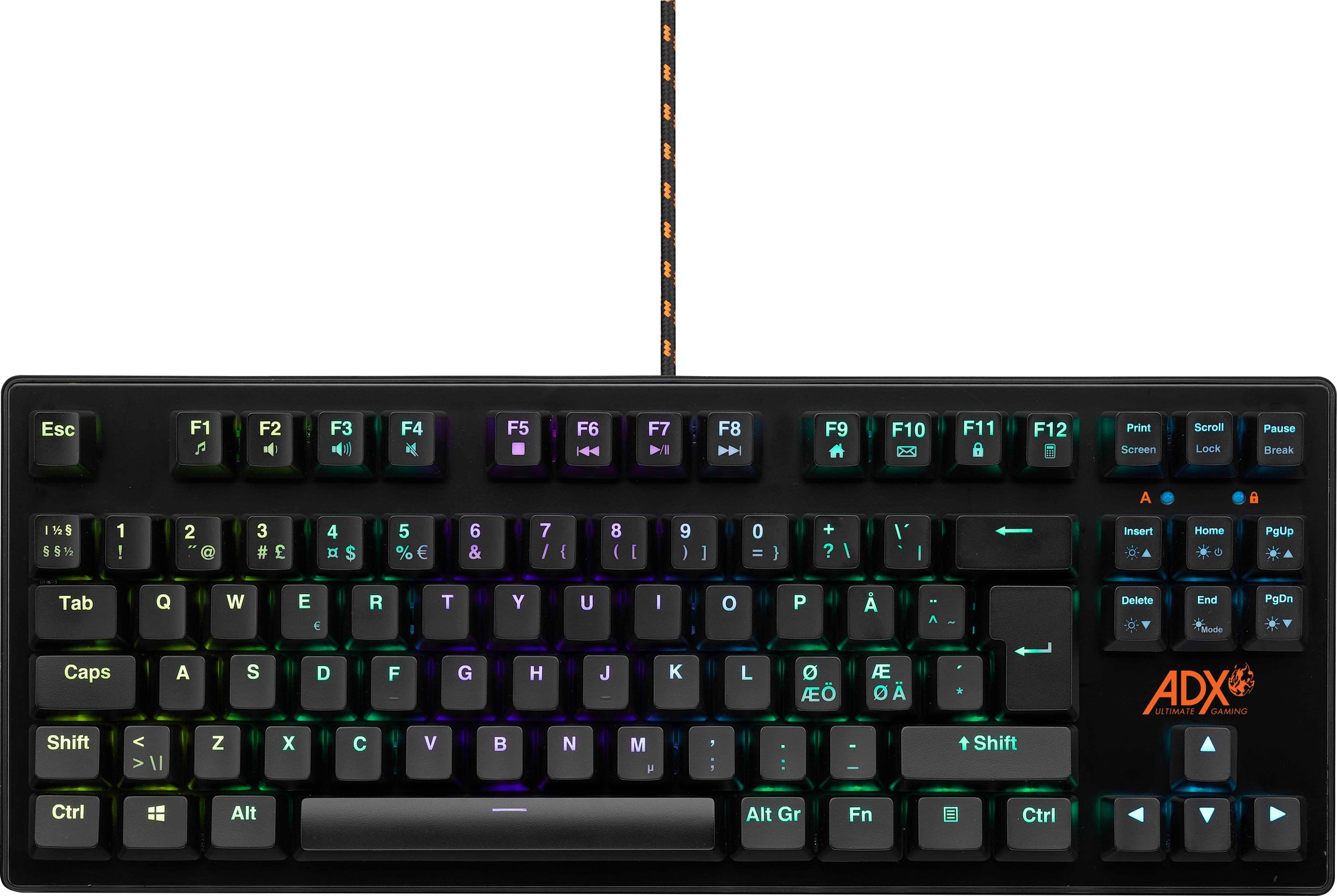 ADX tenkeyless RGB mekanisk gaming-tastatur | Elgiganten