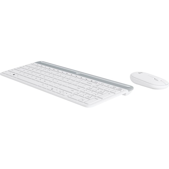 Logitech MK470 Slim Combo mus og tastatur (hvid) | Elgiganten