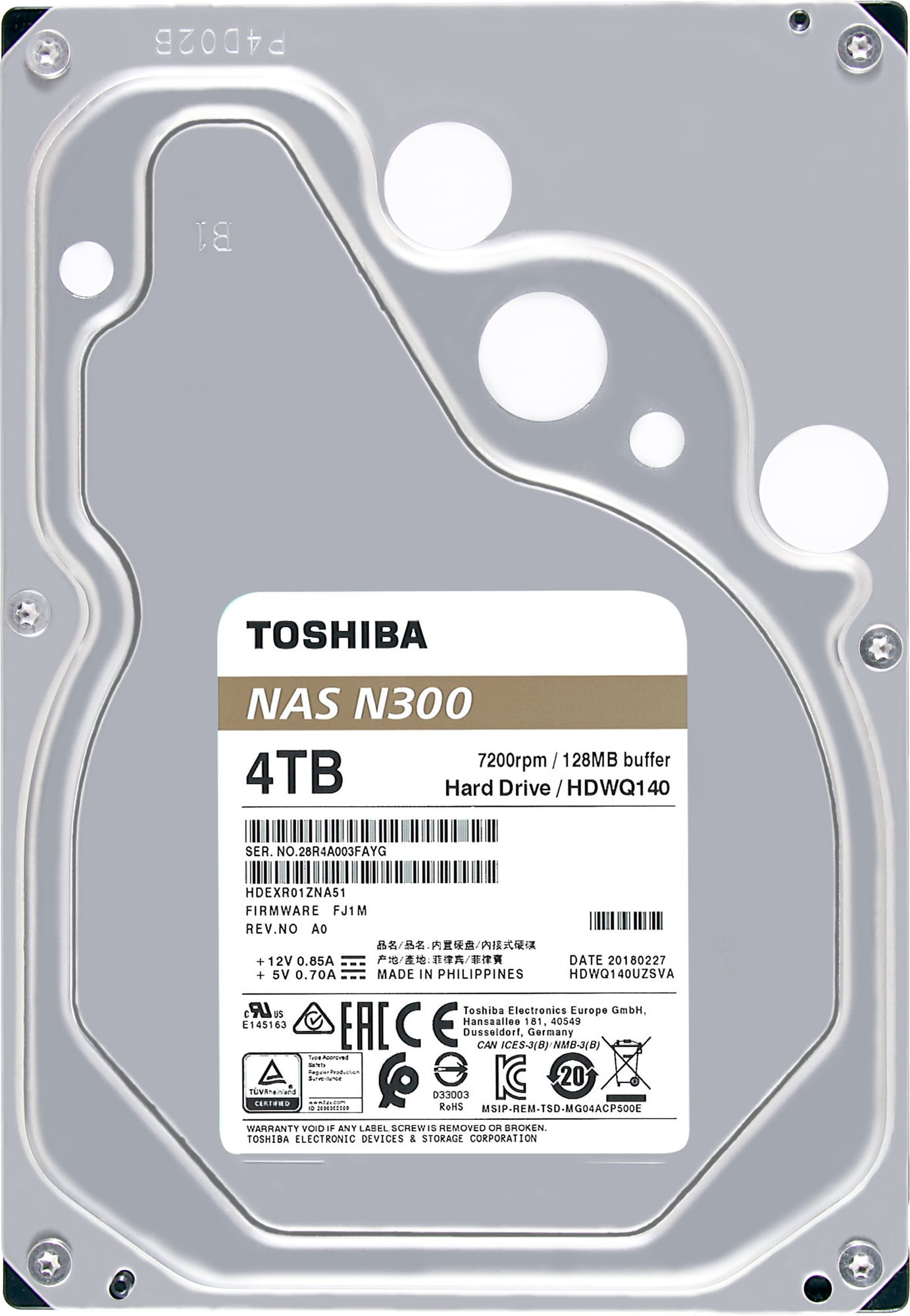 Toshiba N300 NAS intern harddisk (4 TB) | Elgiganten