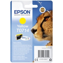 Epson blækpatron DuraBrite Ultra T071 Gul