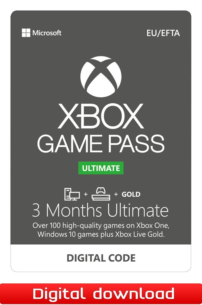 Xbox Game Pass Ultimate 3 måneders abonnement - XBOX One, PC ...