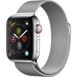 Apple Watch Series 4 rustfrit stål 40mm (GPS + 4G/e-sim)