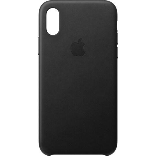 Apple iPhone Xs lædercover - (sort) | Elgiganten