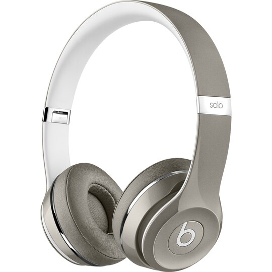 Beats Solo2 Luxe Edition on-ear hovedtelefoner - sølv | Elgiganten