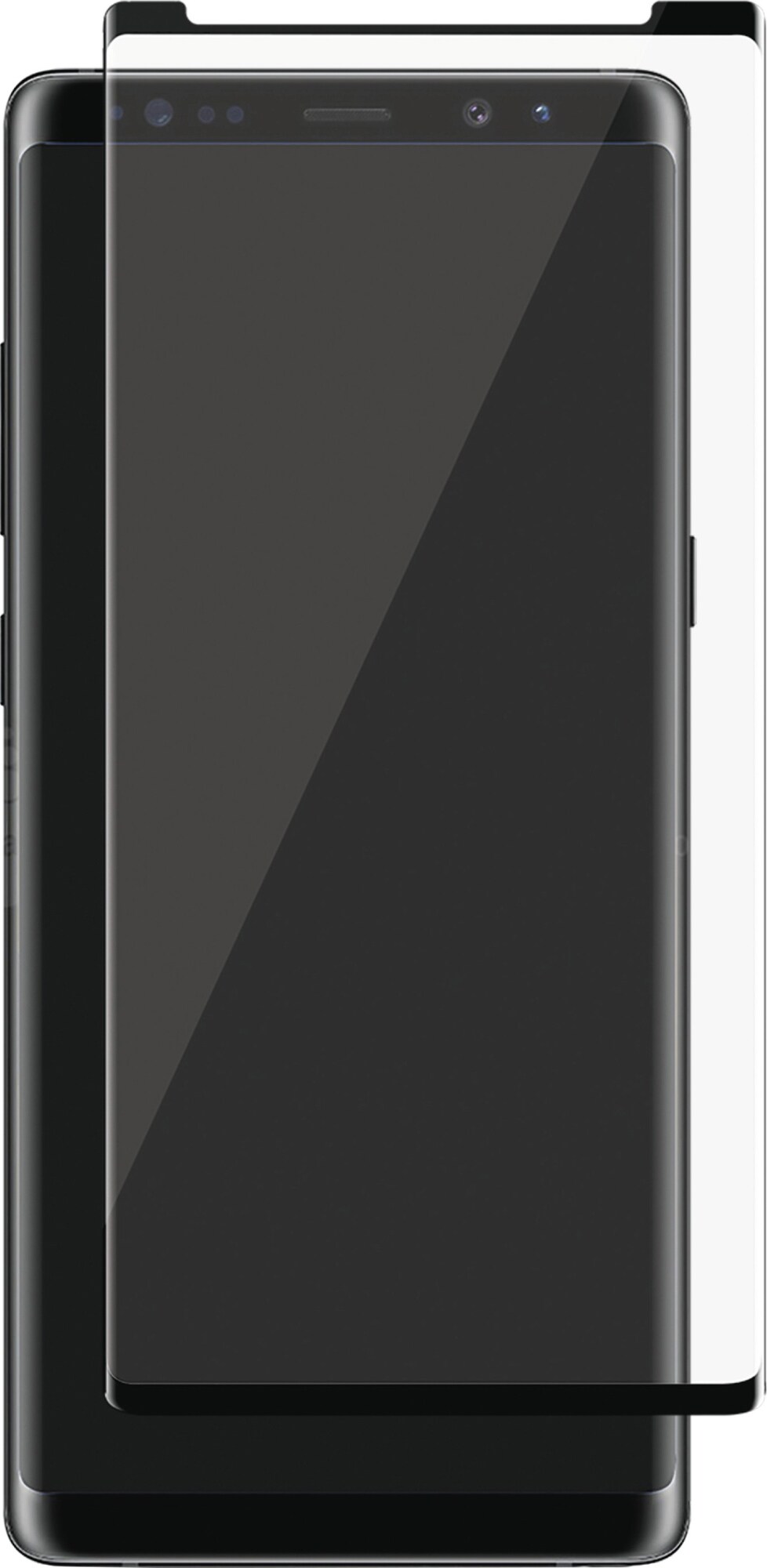 Panzer Curved Glass skærmbeskytter til Samsung Galaxy Note 9 (sort ...