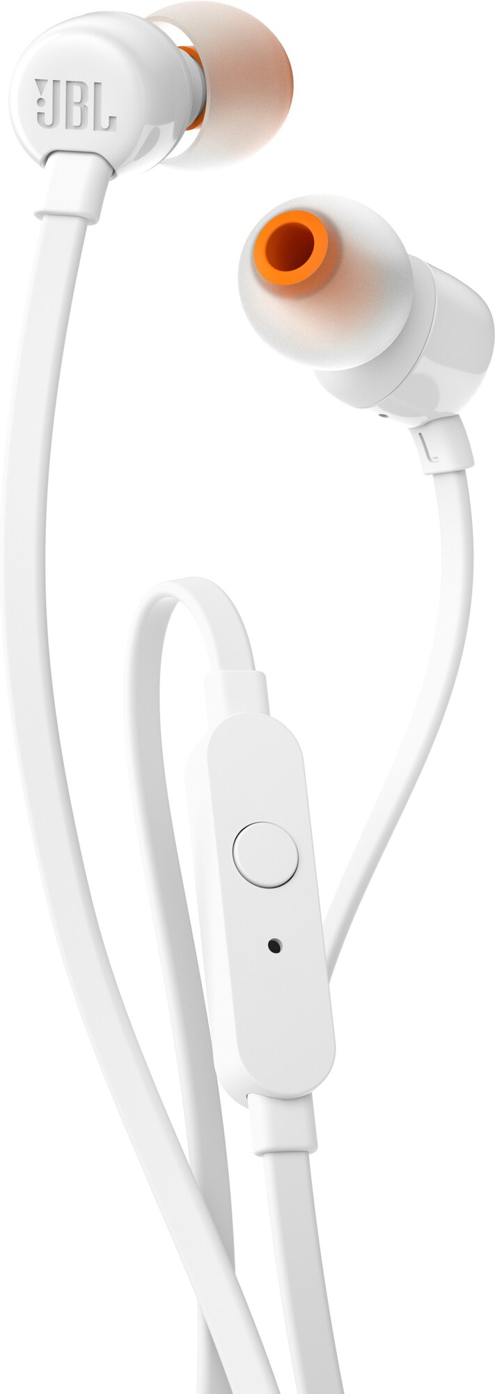 JBL in-ear hovedtelefoner T110 - hvid | Elgiganten