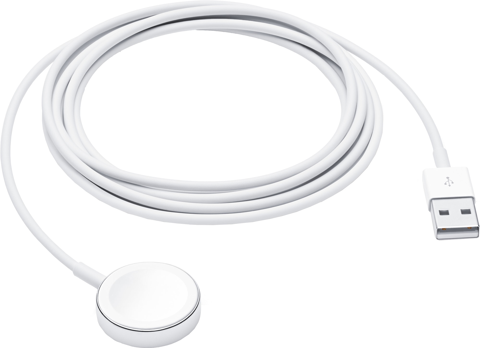 Apple Watch magnetisk opladerkabel 2 m (hvid) | Elgiganten