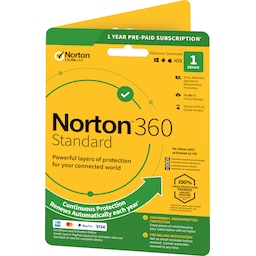 Norton 360 Standard antivirusprogram - 1 enhed (online abonnement)