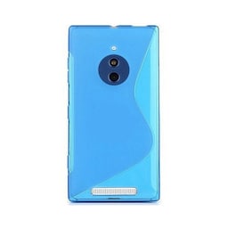 S-Line Silicone Cover til Nokia Lumia 830 (RM-984) : farve - blå