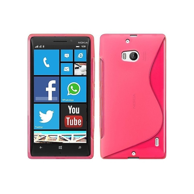 S-Line Silicone Cover til Nokia Lumia 929/930 (RM-927) : farve - lyserød