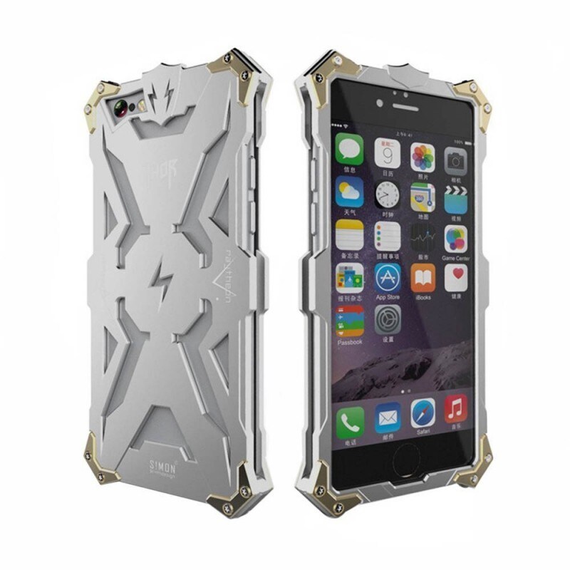 Simon Thor metal cover til Apple iPhone 6 / 6S Plus : farve - sølv |  Elgiganten