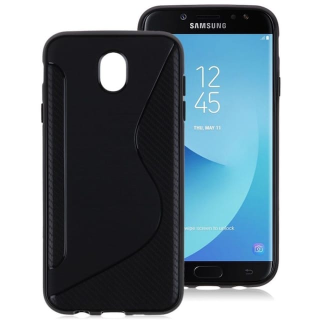 S-Line Silicone Cover til Samsung Galaxy J7 2017 (SM-J730F)  - sort