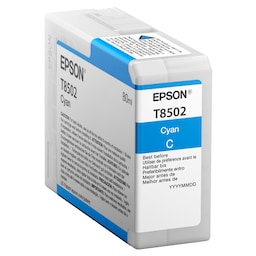 Epson blækpatron UltraChrome HD T8502 Cyan
