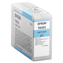 Epson blækpatron UltraChrome HD T8505 Lys Cyan