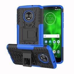 Stødfast Cover med stativ Motorola Moto G6 Plus (XT1926)  - blå