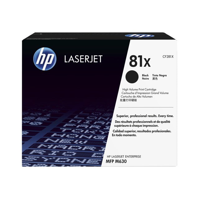 HP blækpatron 81X Original LaserJet Sort