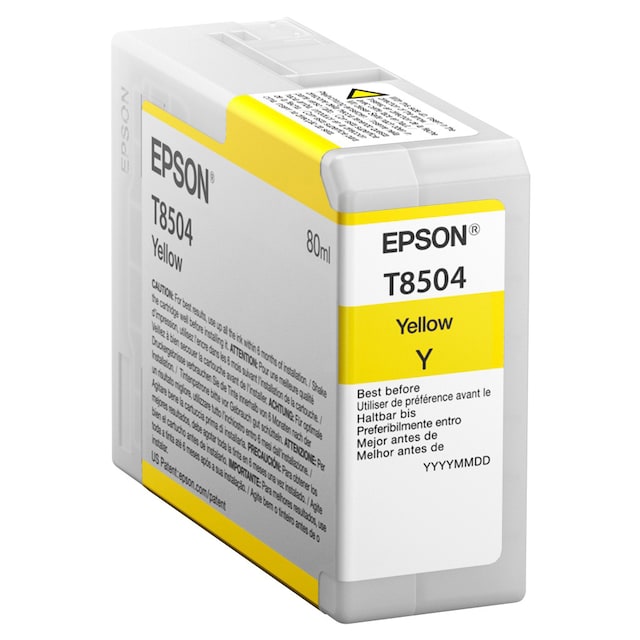 Epson blækpatron UltraChrome HD T8504 Gul
