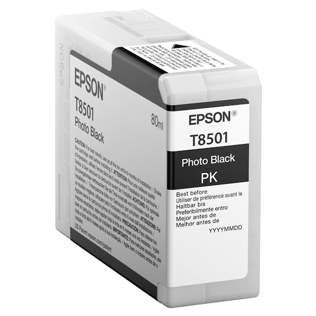 Epson blækpatron UltraChrome HD T8501 Foto Sort