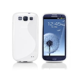 S-Line Silicone Cover til Samsung Galaxy S3 (GT-i9300) : farve - hvid