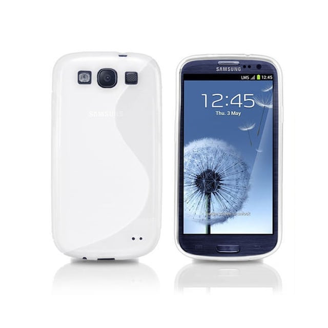 S-Line Silicone Cover til Samsung Galaxy S3 (GT-i9300) : farve - hvid
